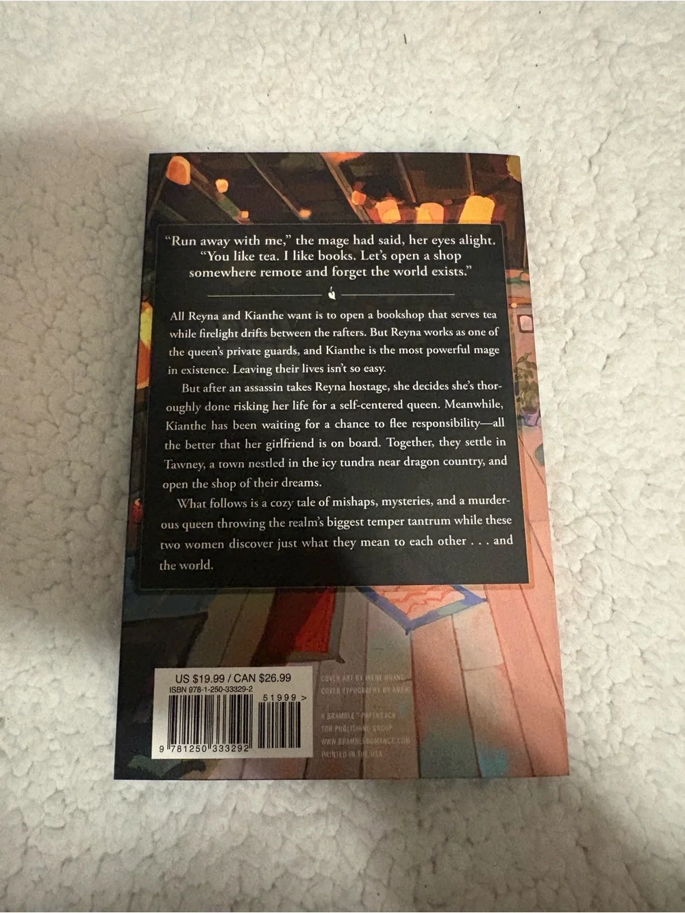 Can't Spell Treason Without Tea by Rebecca Thorne- Cozy Fantasy Paperback